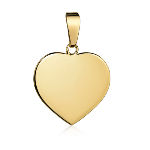 Gravurplatten Silber 925/000 – Rund, Herz & Oval, Vergoldet