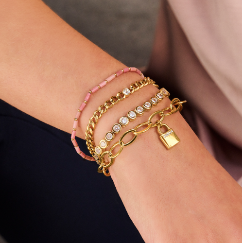 Lovebird Tennis-Armband mit Zirkonia – Silber oder Vergoldet