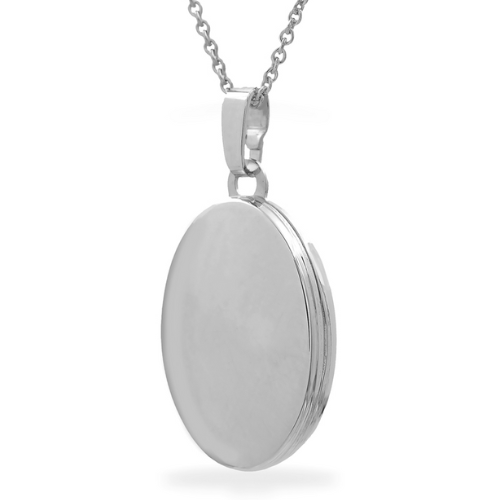 Medaillon Oval – 925 Sterling Silber, Silber, Roségold oder Gelbgold plattiert