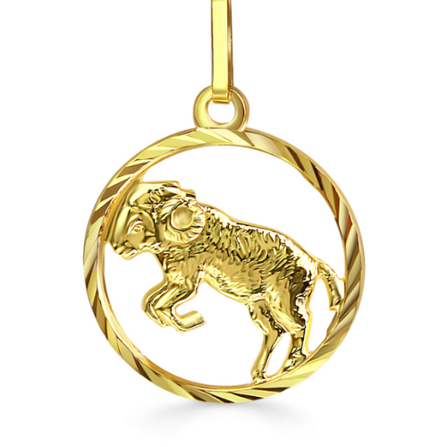 Sternzeichen-Anhänger diamantiert – 925 Sterling Silber, vergoldet