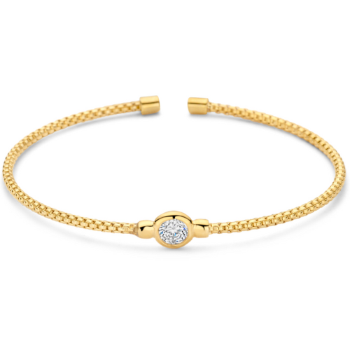 Armspange mit Zirkonia – Silber 925/000, vergoldet oder rhodiniert