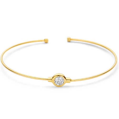 Armspange mit Zirkonia – Silber 925/000, vergoldet oder rhodiniert