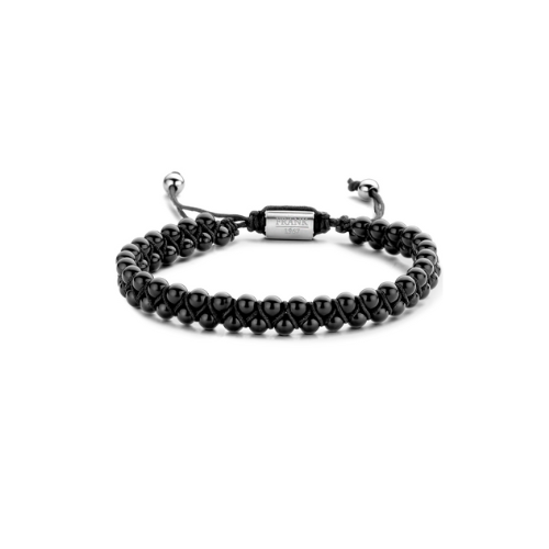 Frank 1967 Armband – Schwarzer Achat & Textilband