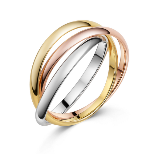 Ring „Tricolor Harmony“ – 3-fach  Silber 925