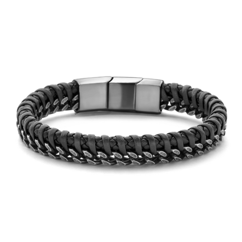 Frank 1967 Armband – Echtleder Schwarz