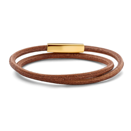 Frank 1967 Armband – Echtleder Braun 2-rhg.