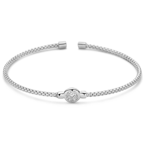 Armspange mit Zirkonia – Silber 925/000, vergoldet oder rhodiniert