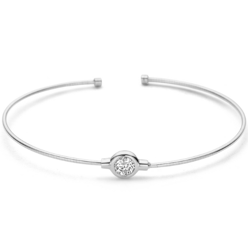 Armspange mit Zirkonia – Silber 925/000, vergoldet oder rhodiniert