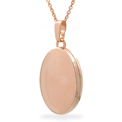 Medaillon Oval – 925 Sterling Silber, Silber, Roségold oder Gelbgold plattiert