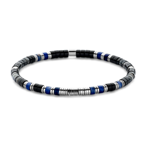 Frank 1967 Armband – Schwarzer Achat & Blauer Labradorit