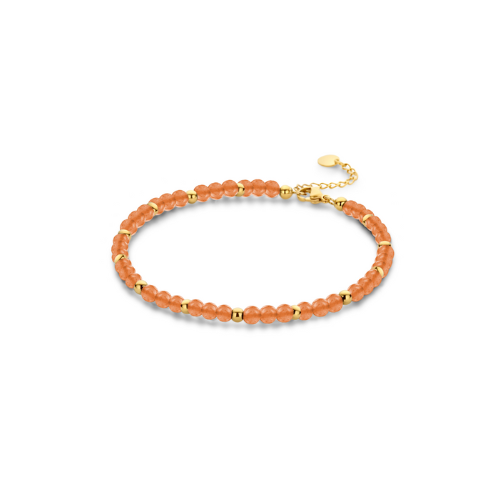 Lovebird Fußkette – Achat & Edelstahlkugeln