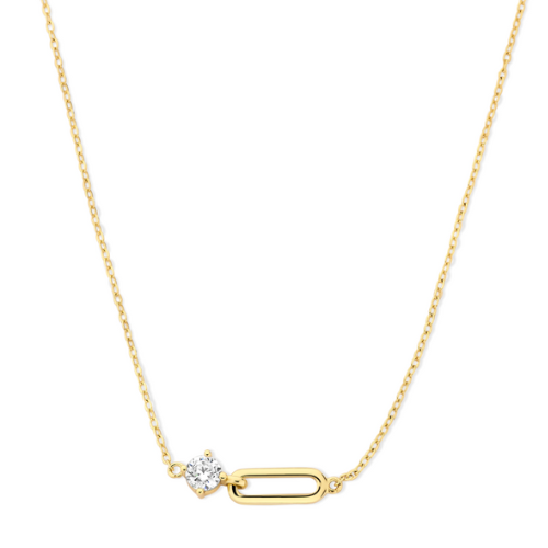 Collier mit Zirkonia – Silber 925 vergoldet