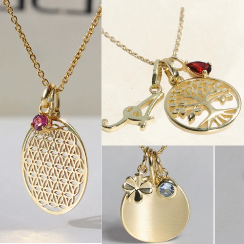 Anhänger Lebensblume – Gold 333/000